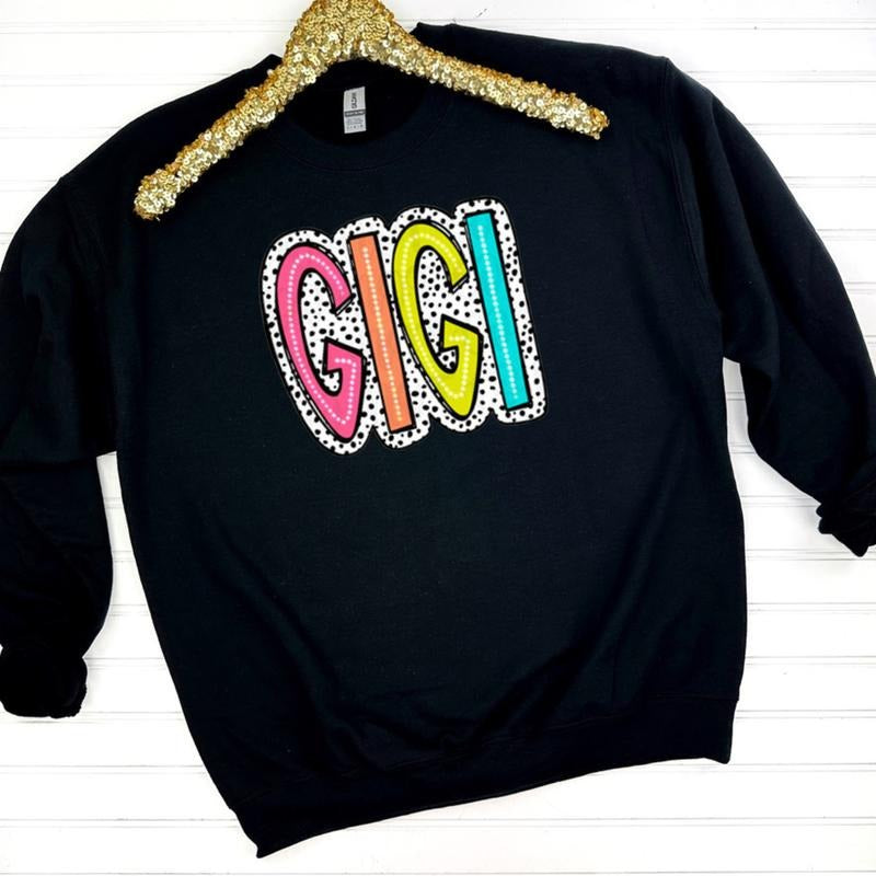 GIGI Neon Spotted Sweatshirt T-Shirts, Hoodie | RetroVerseTees.com
