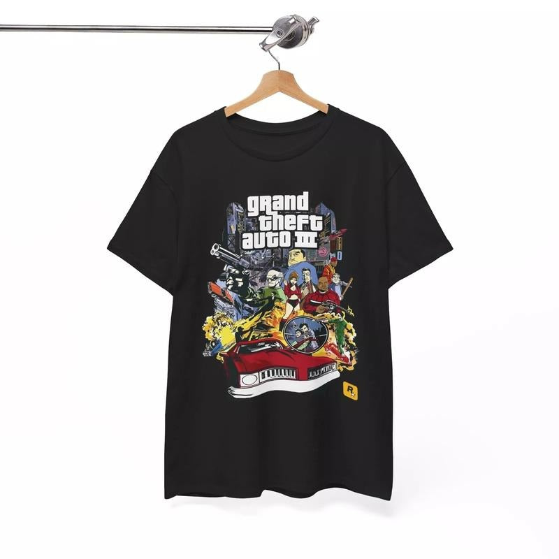 GRAND THEFT AUTO 3 T SHIRT GRAND AUTO SAN ANDREAS GTA 6 VICE CITY ROCKSTAR Hoodie, Sweatshirt | RetroVerseTees.com