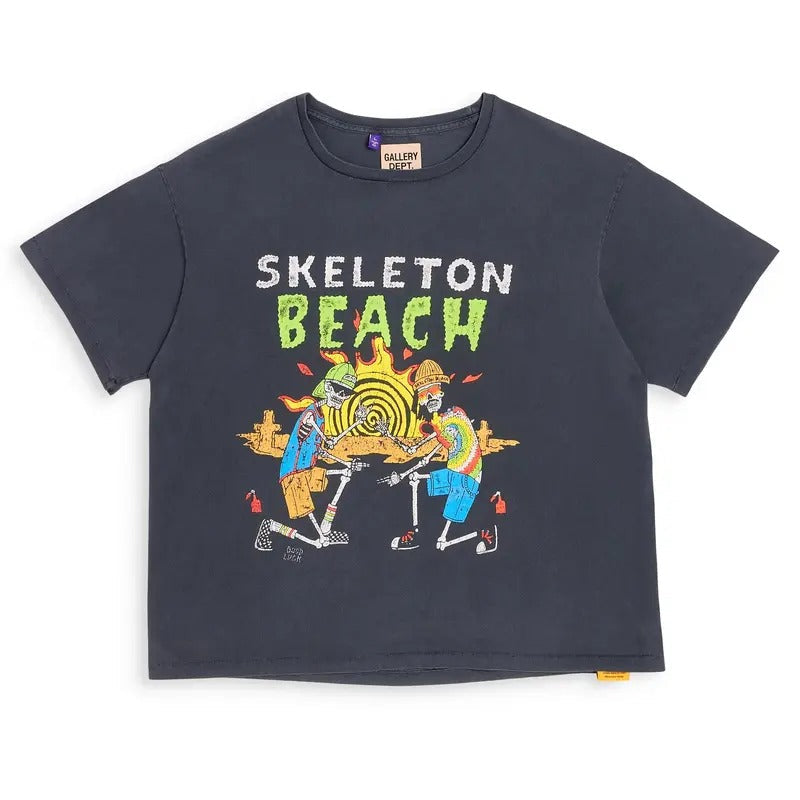 Gallery Depot Skull Beach Letter Printed Men Women Cotton T-shirt Hoodie, Sweatshirt | RetroVerseTees.com