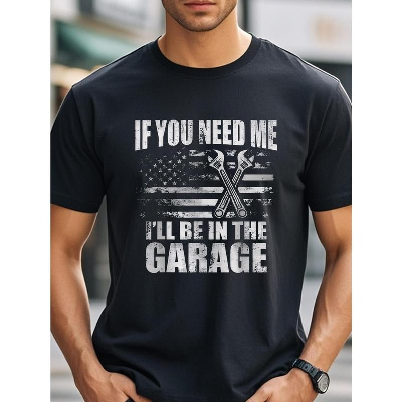 Garage Champ Tee - Ultra-Soft, Breathable, 100% Cotton Graphic T-Shirt for Men