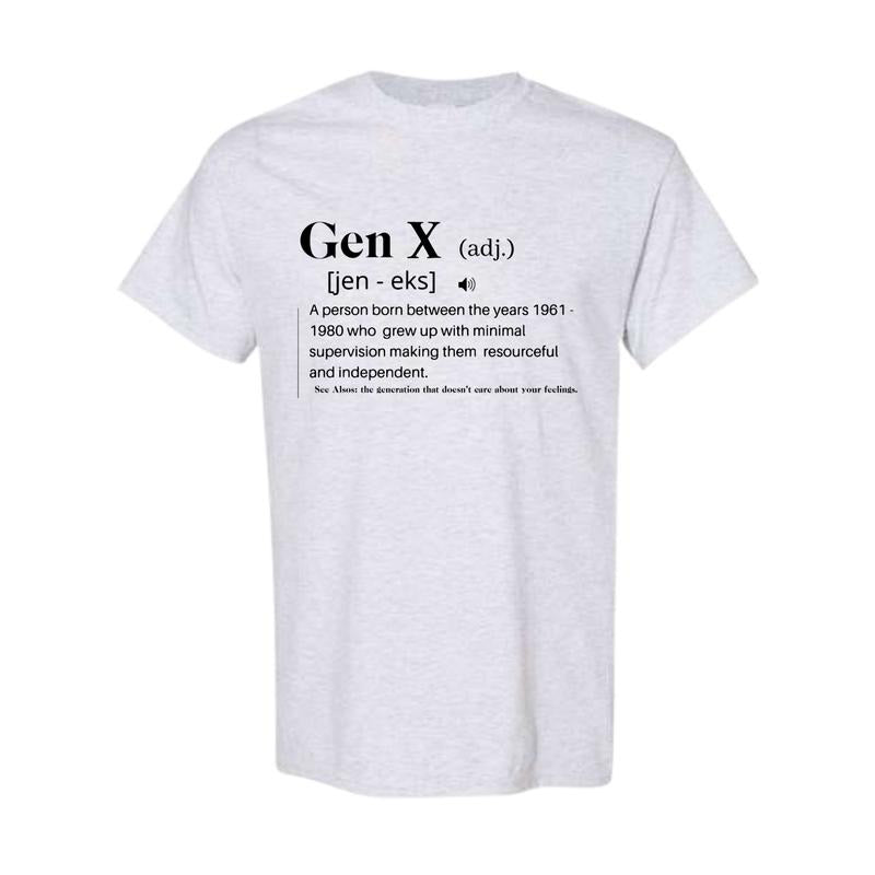 Gen X Definition Shirt, Funny Women's Graphic Shirt, Boss Gift, Sarcastic Gift, Mom Christmas Gift, Funny mama Tee shirt,...