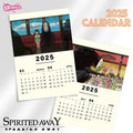 Ghibli 2025 Wall Calendar featuring Ponyo, Spirited Away, Arrietty, and more, Anime Calendar, Movie Calendar, Pop Culture...