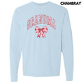 Grandma Red Ginger Jar Florals Long Sleeve Comfort Colors T-Shirt 'NLB' Hoodie, Sweatshirt | RetroVerseTees.com