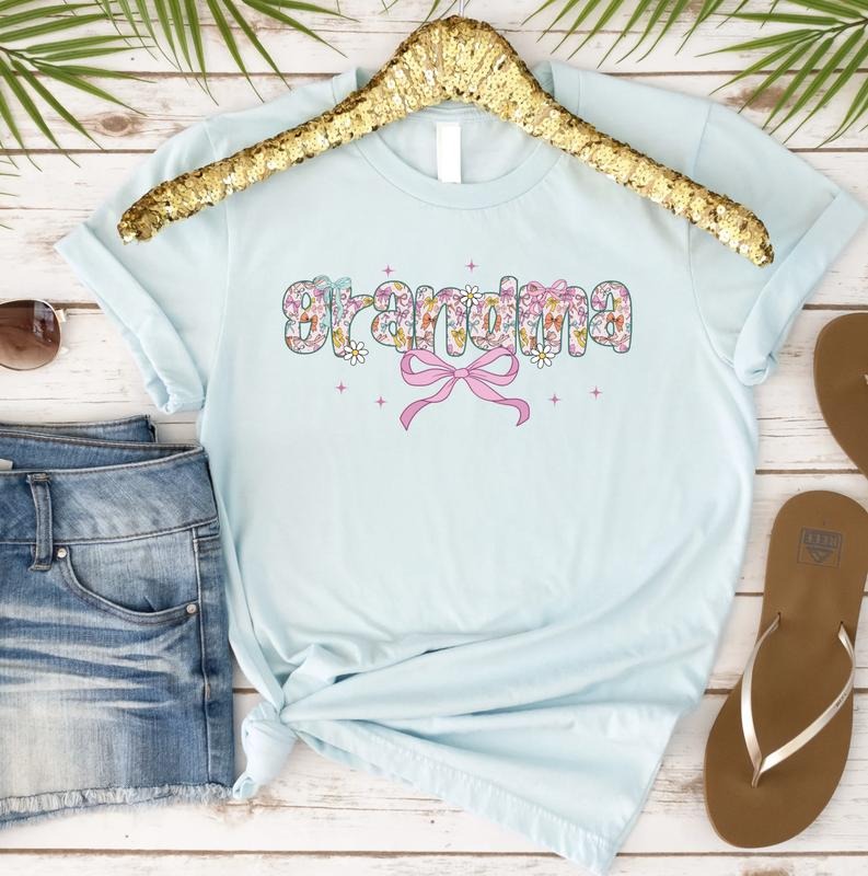 Grandma with Bows T-shirt Hoodie, Sweatshirt | RetroVerseTees.com