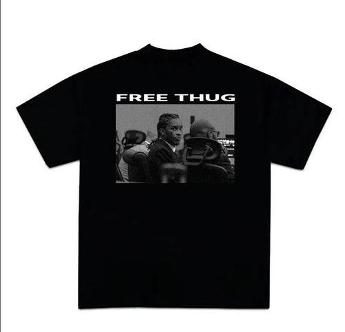 Graphic "Free Thuggg" Shirt Tee Shirt Hoodie, Sweatshirt | RetroVerseTees.com