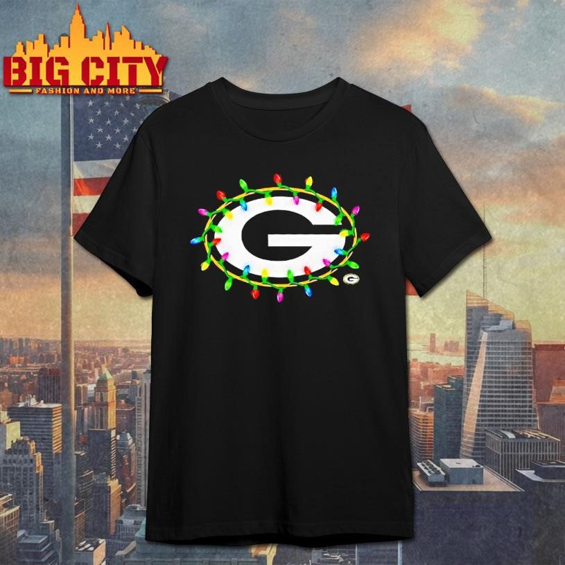 Green Bay Packers Logo Holiday Lights Shirt