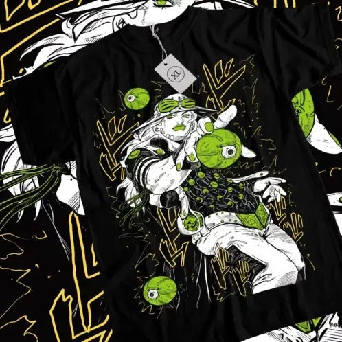 Gyro T-shirt Zeppeli Jojo's Bizarre Adventure Funny Anime Black Shirt All Size Hoodie, Sweatshirt | RetroVerseTees.com