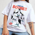 HOORAY FOR BOOBIES OVERSIZED TEE, Men Summer Fashion Cotton, Cotton Menswear, S to 3XL Soft Top Hoodie, Sweatshirt