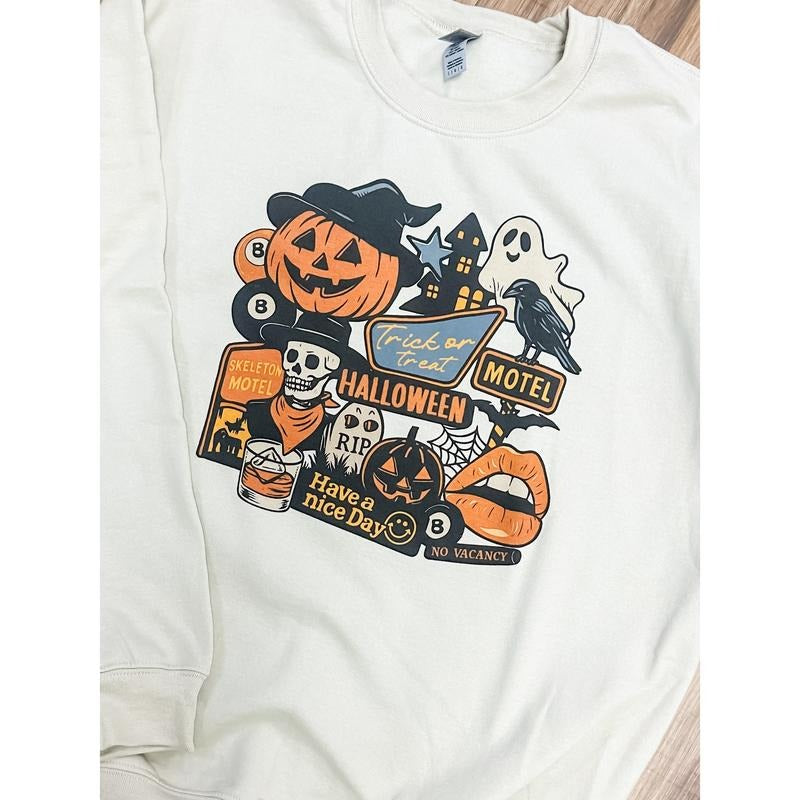 Halloween Collage Graphic Top T-Shirts, Hoodie, Sweatshirt | RetroVerseTees.com