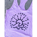 Happiness Comes In Waves Graphic Tank T-Shirts, Hoodie, Sweatshirt | RetroVerseTees.com