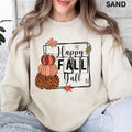 Happy Fall Y'all #2 Crewneck, Oversized Fall Crewneck Sweatshirt, Fall Crewneck, Retro Sweatshirt Graphic Oversized...