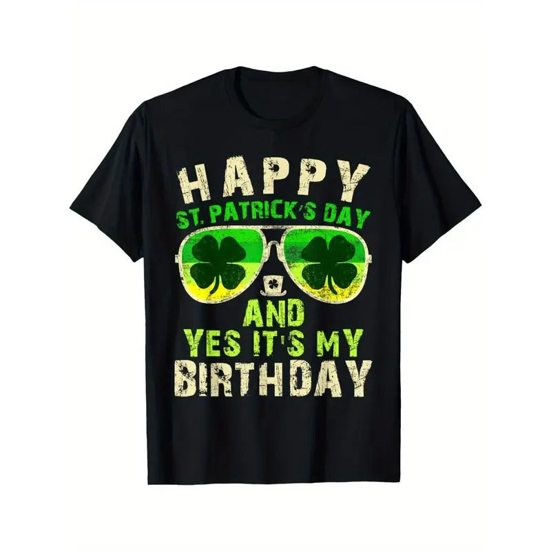 Happy St Patricks Day Birthday Saint Paddys Women Kids Men T-Shirt Made in USA Hoodie, Sweatshirt | RetroVerseTees.com