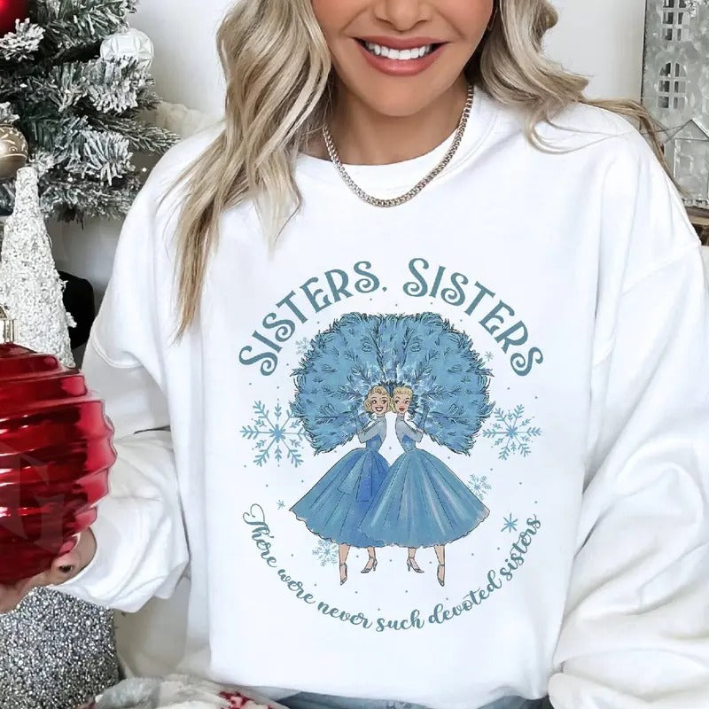 Haynes Sisters Shirt White Christmas 50s Movie Vintage Shirt, Sisters Haynes, Betty Haynes, Judy Haynes, Christmas Fan...