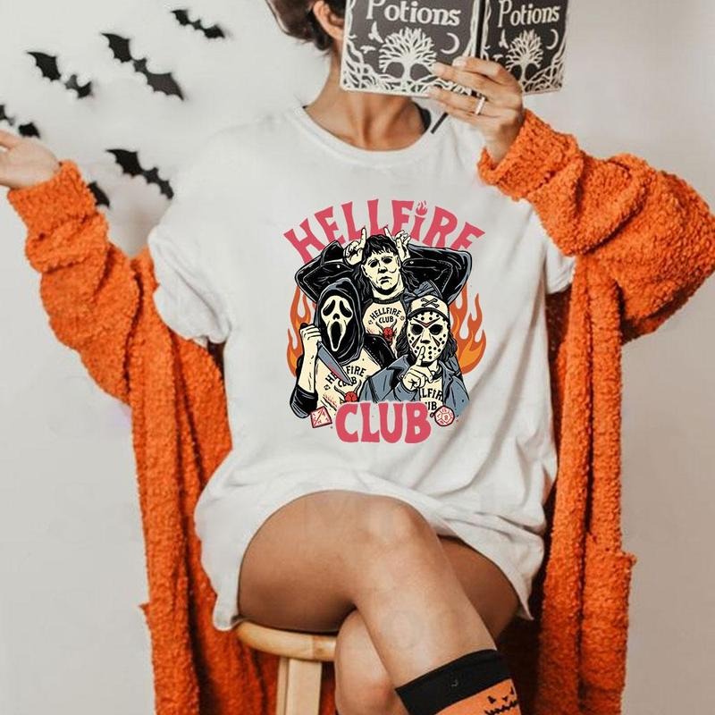 Hellfire Club Halloween Sweatshirt Hoodie Shirt, Halloween Shirt Sweatshirt, Hoodie, Comfort Colors | RetroVerseTees.com