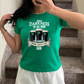 Hello Darkness My Old Friend Beer Drinking Patrick's Day Tee Baby Tee, Y2K 2000's Style, Streetwear Style Hoodie, Sweatshirt