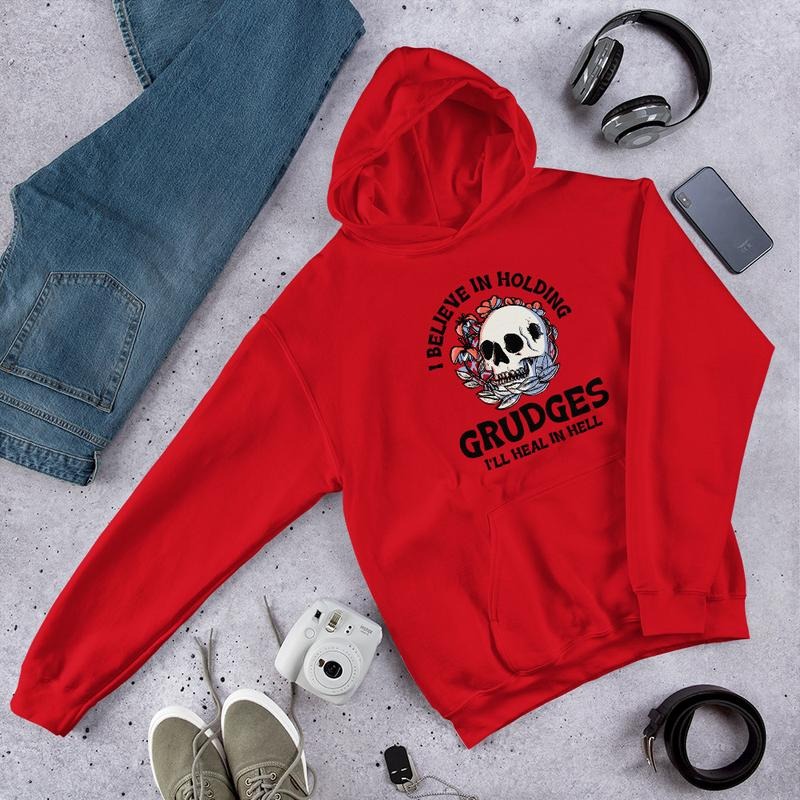 Holding Grudges Graphic Hoodie T-Shirts, Sweatshirt | RetroVerseTees.com