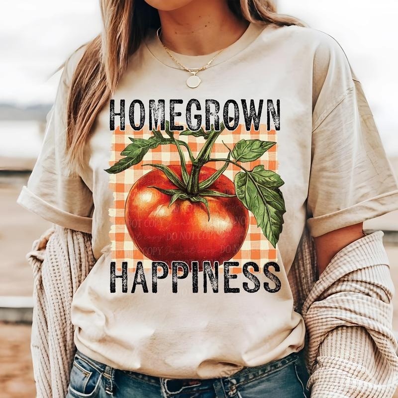 Homegrown Happiness Tomato DTF Transfers - THIS IS NOT A SHIRTstyle{n002}2 T-Shirts, Hoodie, Sweatshirt | RetroVerseTees.com