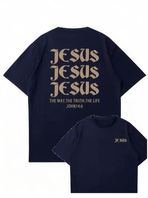 'Jessus Jessus Jessus' Printed Cool Aesthetic Oversized T-shirt/Sweatshirt/Hoodie | RetroVerseTees.com