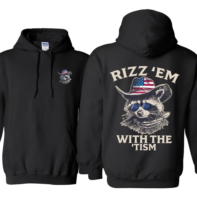 Rizz 'Em With The Tism Vintage Retro Funny T-shirt/Sweatshirt/Hoodie | RetroVerseTees.com