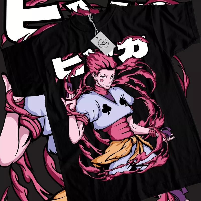 Hunter X Hunter Anime T-Shirt & Sweatshirt, Hisoka Morow Graphic Tee, Anime Manga Lover Gifts Cotton Dragon Hoodie