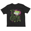 I Love GIR Baby Tee, Gothic Emo Girl Baby Tee, Y2k Top Women Streetwear, Scene Clothing 2000s, 2000s Emo Tops, Women...