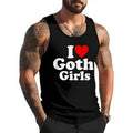 I Love Heart Goth Girls Unisex Tank Top, Cotton, Size S-3XL T-Shirts, Hoodie, Sweatshirt | RetroVerseTees.com