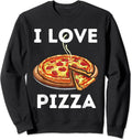 I Love Pizza - Food Lover Foodie Unisex Crewneck Sweatshirt T-Shirts, Hoodie | RetroVerseTees.com