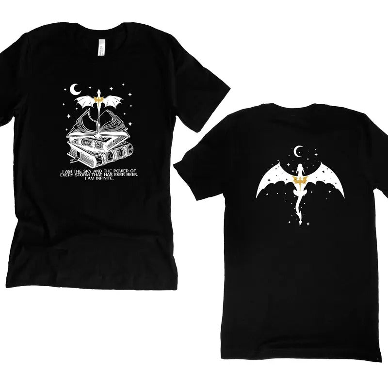 I am the Sky T-Shirt, Vintage Basgiath War College Shirt, Fourth Wing T-Shirt, Dragon Rider Violet Sorrengail, Basgiath...