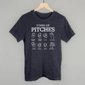Types of Pitches T-Shirts, Hoodie, Sweatshirt | RetroVerseTees.com (Image 1)