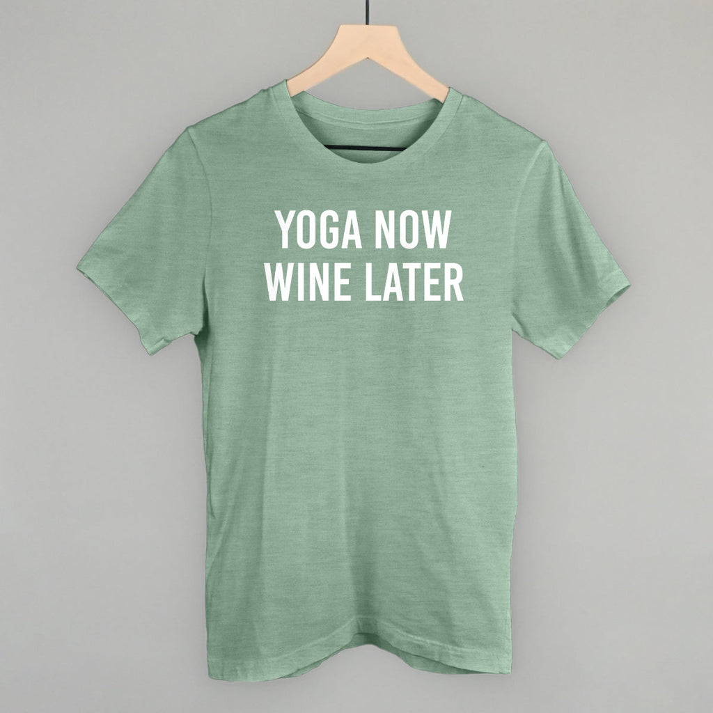 Yoga Now Wine Later T-Shirts, Hoodie, Sweatshirt | RetroVerseTees.com (Image 1)