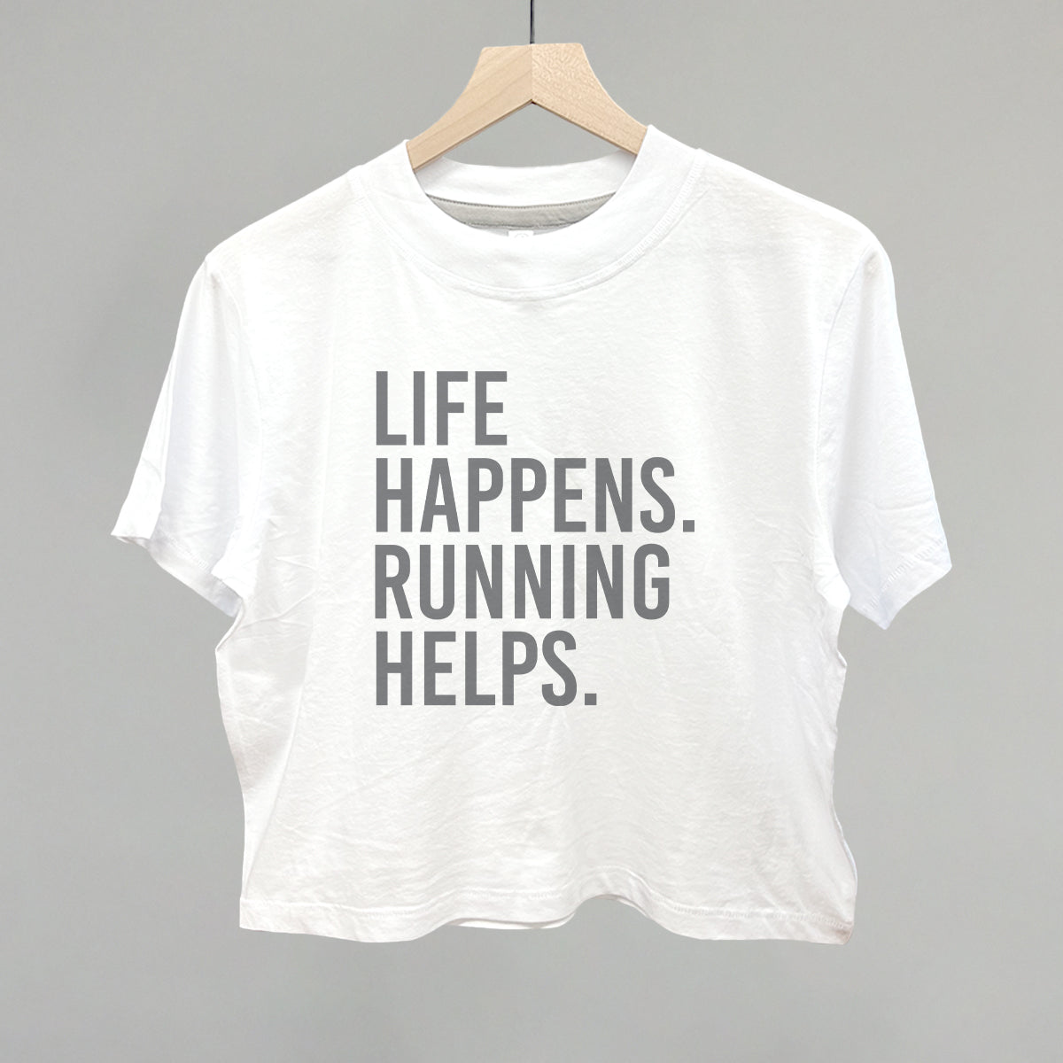 Life Happens. Running Helps. T-Shirts, Hoodie, Sweatshirt | RetroVerseTees.com (Image 1)