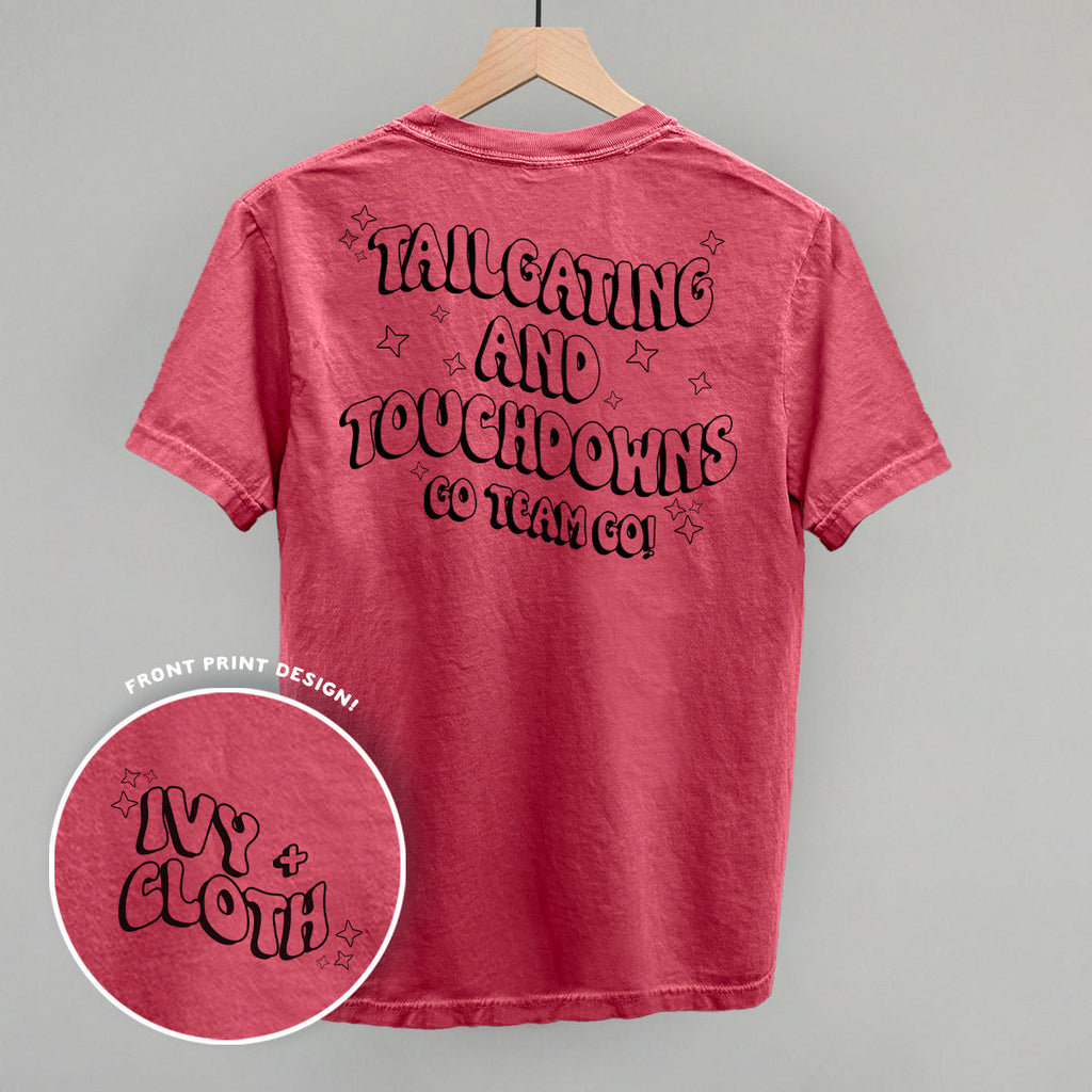 Tailgating and Touchdowns Black (Back Print) T-Shirts, Hoodie, Sweatshirt | RetroVerseTees.com (Image 4)
