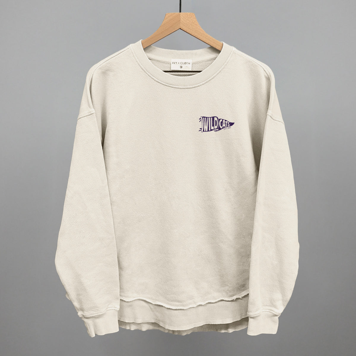 Wildcats Pennant Flag (Left Chest) T-Shirts, Hoodie, Sweatshirt | RetroVerseTees.com (Image 5)