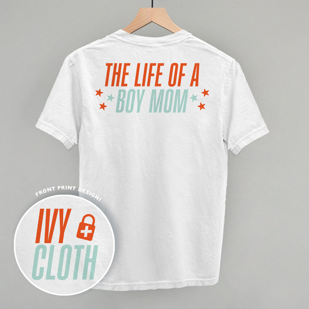 The Life Of A Boy Mom (Back Print) T-Shirts, Hoodie, Sweatshirt | RetroVerseTees.com (Image 2)