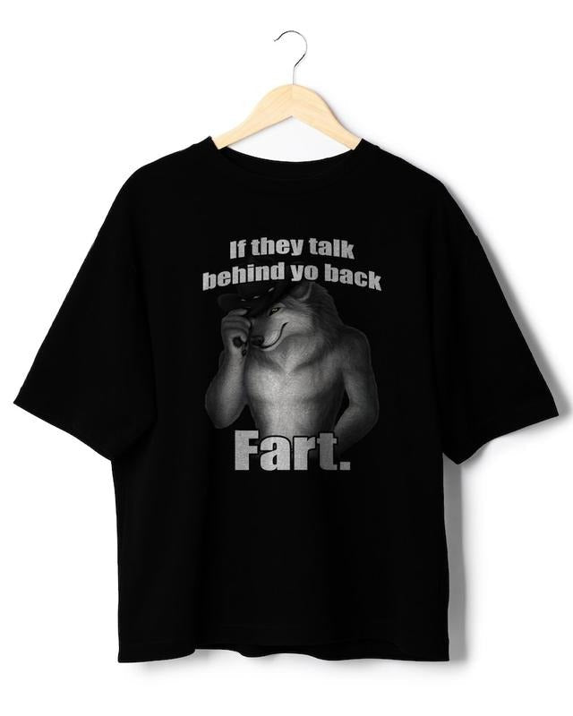 If they talk behind yo back fart sitting wolf literally me funny meme Emo Sigma silly animal mental health month Mentally...