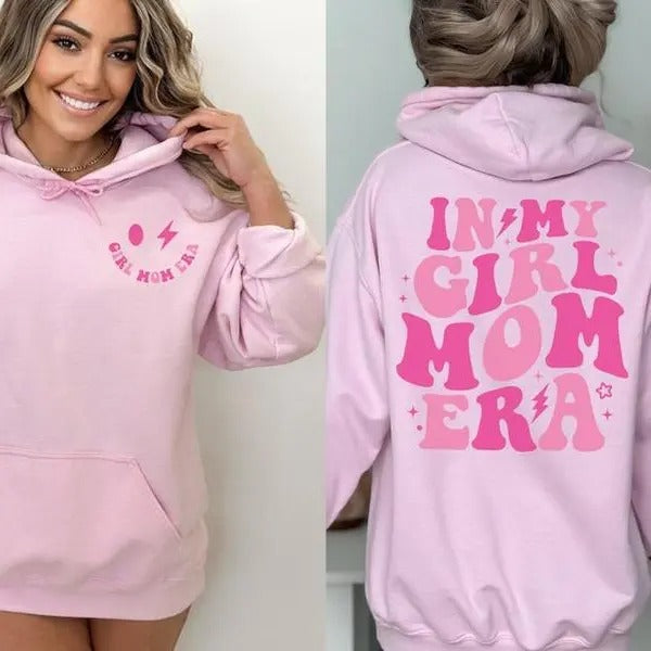 In My Girl Mom Era Hoodie, Girl Mom Club Sweatshirt, Girl Mama Hoodie, New Mom Gift, Girl Mama Era Sweatshirt, Gift For...