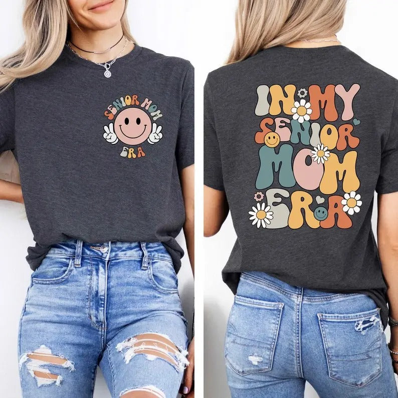 In My Senior Mom Era Shirt, Senior Mom 2024 Shirt, Retro Senior Mom Shirt, Proud Mom Of A 2024 Graduate Shirt, Class Of...