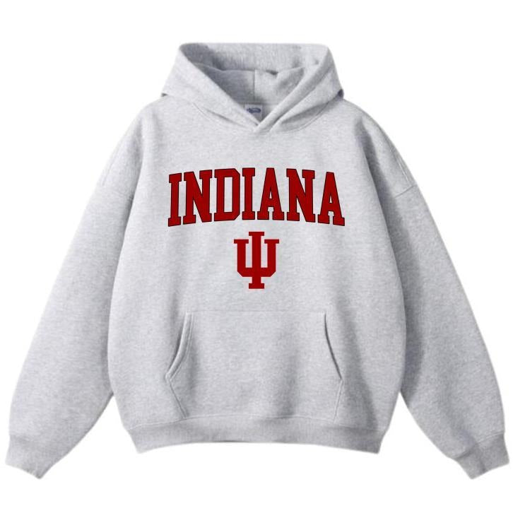 Indiana Vintage Sport Teams NCAA Collection Unisex Crewneck Hoodie, Graphic Team Collection Hoodie, Gift For NCAA Fans...