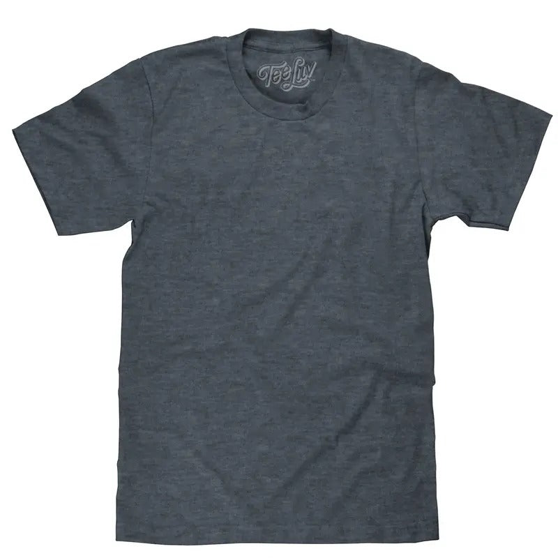 Indigo Black Heather Blank T-Shirt - Indigo Hoodie, Sweatshirt | RetroVerseTees.com