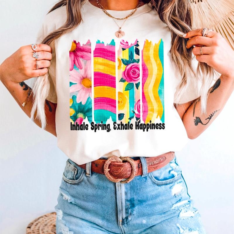 Inhale Spring DTF Transfers - THIS IS NOT A SHIRTstyle{n002}2 T-Shirts, Hoodie, Sweatshirt | RetroVerseTees.com
