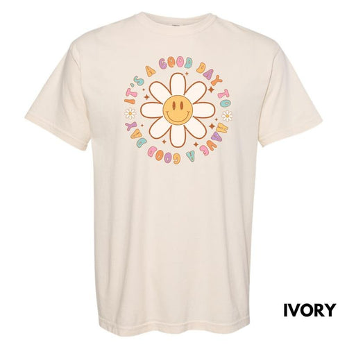 It's A Good Day Flowers Comfort Colors T-Shirt 'NLB' Hoodie, Sweatshirt | RetroVerseTees.com
