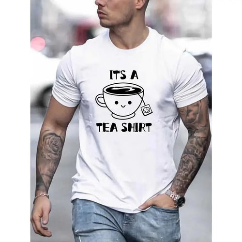 'It's A Tea Shirt' Tee, Men's Casual Crew Neck T-shirt For Summer Made in USA Hoodie, Sweatshirt | RetroVerseTees.com