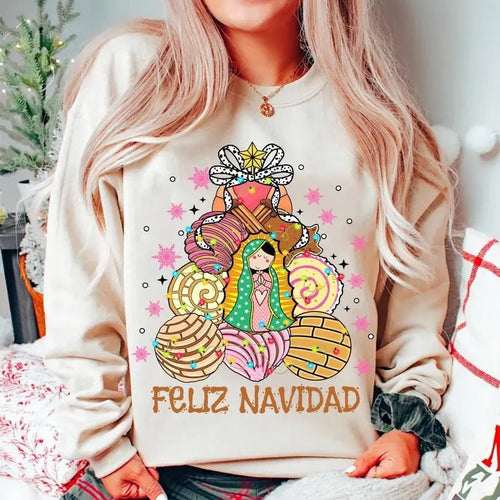 It's Abuelita And Pan Dulce Season Tshirt Sweatshirt, Coquette Mexican, Tis The Season, Conchas Y Cafecito, Unisex...