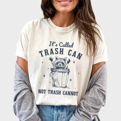 It's Called Trash Can Not Trash Cannot Shirt, Retro Funny Raccoon Vintage Tee, Raccoon Trash Can Tees, Trashy Raccoon...