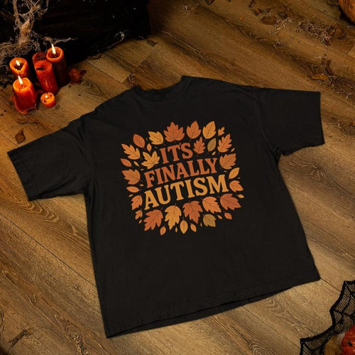 It's Finally Autism Shirt, Autumn Mispelled Hoodie, Funny Halloween Tee Sweatshirt | RetroVerseTees.com