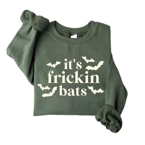 It's Frickin Bats Sweatshirt, Halloween Sweatshirt, Spooky Season, Halloween Crewneck, Funny Halloween Tee, Scary...