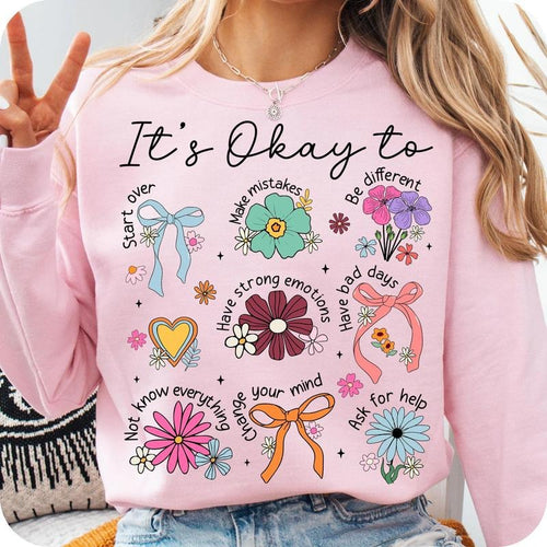 It's Okay Coquette Collage DTF Transfers - THIS IS NOT A SHIRT Hoodie, Sweatshirt | RetroVerseTees.com
