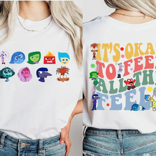 It's Okay To Feel All The Feels 2 Slides Shirt, Mental Health shirt, Inclusion Shirt, Speech Therapy Shirt, BCBA Shirt,...