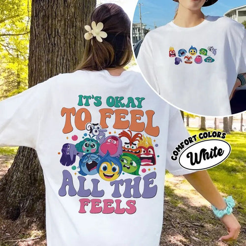 It's Okay To Feel All The Feels Comfort Colors Shirt, Funny Mental Health Shirt, Inclusion Speech Therapy BCBA Shirt,...