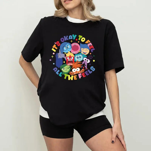 It's Okay To Feel All The Feels Shirt, Gift for Teacher,BCBA Tee,Speech Terapy Shirt Hoodie, Sweatshirt | RetroVerseTees.com